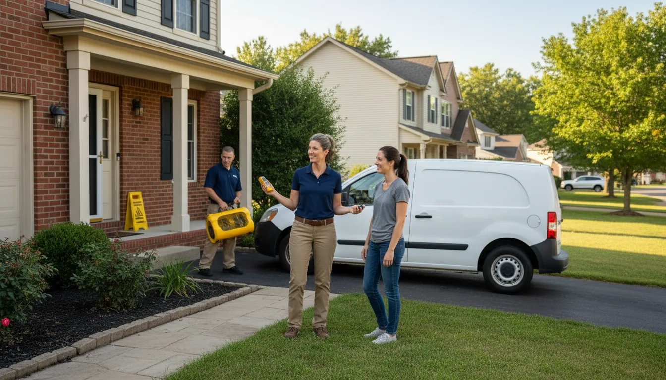 Water restoration image for Water Damage & Restoration Services in Madisonville, TX